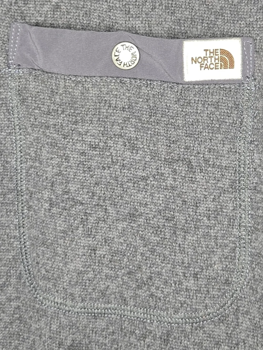 The North Face Mens Gray Navy Blue Gordon Lyons Quarter Zip Pullover Size Large